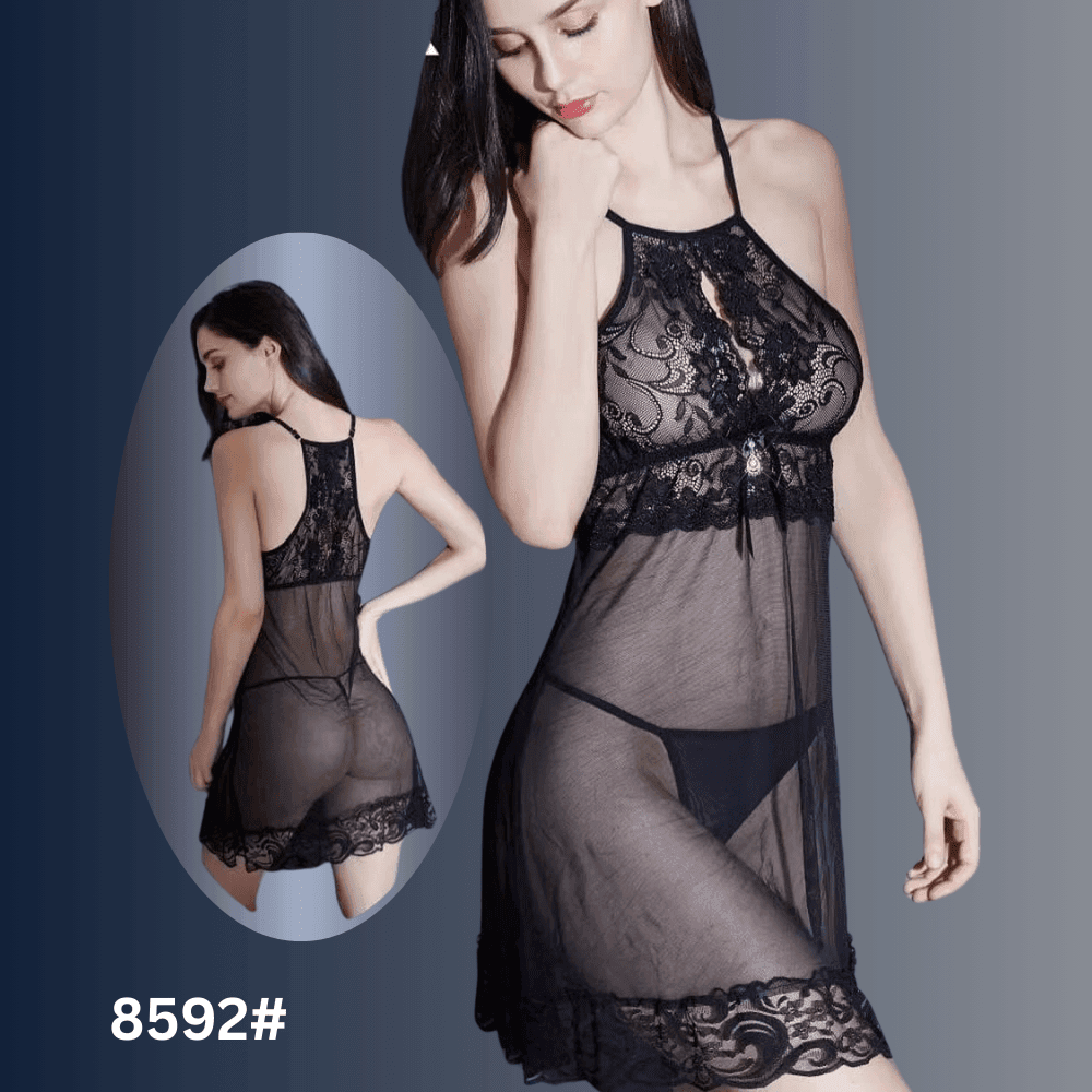 Hot Transparent Short Net Nighty Dress for Girls & Women In pakistan