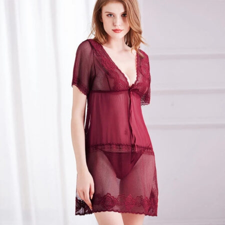 Maroon Bridal Sexy Nighty | Premium Quality | Comfortable wear