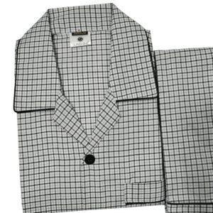 Silver Grey Stylish Checkered Night Suit