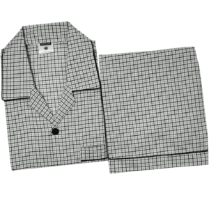 Fawn Stylish Checkered Night Suit