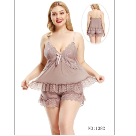 purple nighty 2 pcs