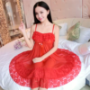 Red hot nighty full size gown