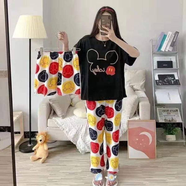 3 Pcs Women night suit for ladies and girls