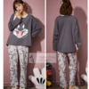 Gray Rabbet Pj suit for women
