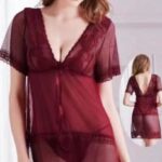 Maroon Bridal Sexy Nighty | Premium Quality | Comfortable wear