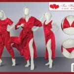 6 Pieces Bridal Gown Set for Wedding Night In Pakistan