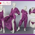 6 Pieces Bridal Gown Set - Luxury Wedding Nightwear for Brides In Pakistan