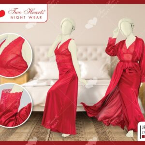 Cabot Long Gown & Inner Set - Maroon In Pakistan