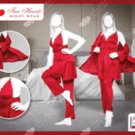 3 Piece Soft Silk Nightwear & Lingerie For Girls & Women In Pakistan