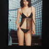 Sexy Black Fringe Lingerie Set for Women- 2 Piece Night Dress in pakistan by nightydress.com
