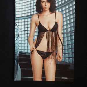 Sexy Black Fringe Lingerie Set for Women- 2 Piece Night Dress