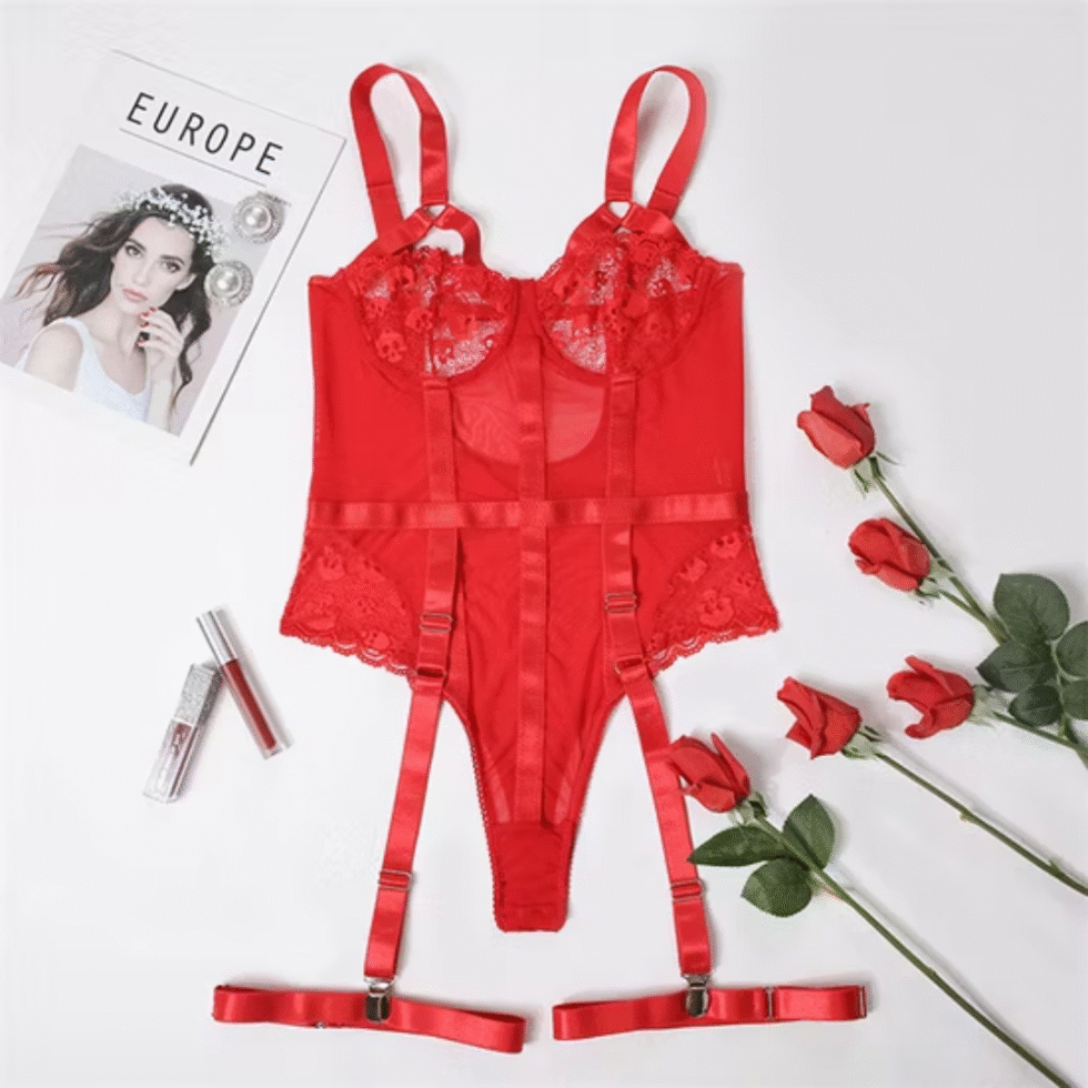 Thin Lace Underwire Seduction Suit Transparent Lingerie in pakistan by nightydress.com