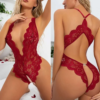 Sexy Red Bridal Lace Teddy Lingerie in pakistan by nightydress.com