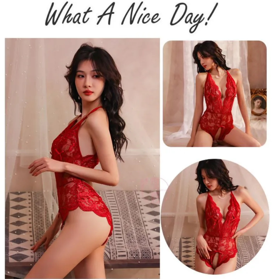 Red Babydoll Camisole Sexy Lingerie for Women in pakistan by nightydress.com