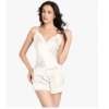 White Short Silk Night Dress For Women In Pakistan in pakistan by nightydress.com
