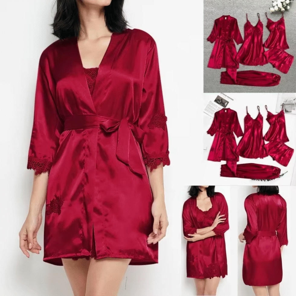 5 Piece Bridal Night Suit for Women and Girls In Pakistan