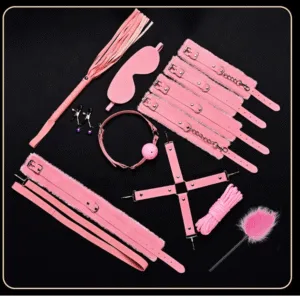 10-Piece Pink Bondage Set for Couples BDSM Kit in Pakistan