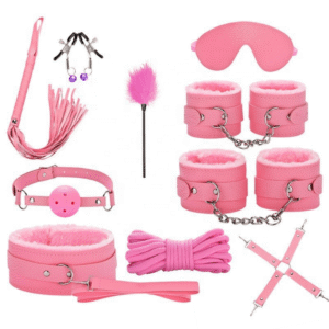 10-Piece Pink Bondage Set for Couples BDSM Kit in Pakistan