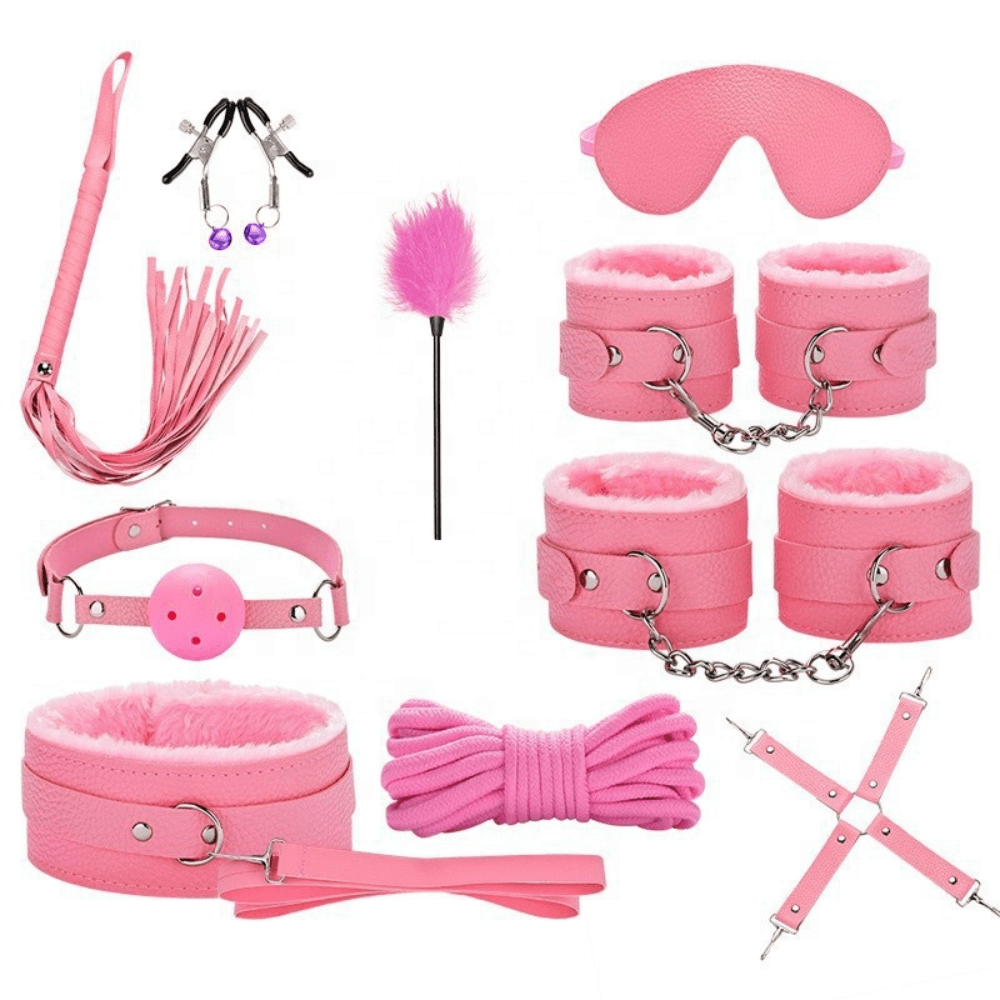 Hot Pink BDSM Restraint Set