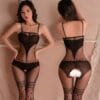 Black Sheer Mesh Bodystocking Lingerie for Women In Pakistan