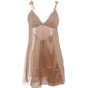 Soft Satin Lace Sexy Nighty Dress - Bridal Nightwear