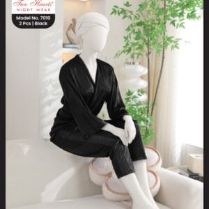 Satin Night Suit - Elegant 2 Piece Women’s Sleepwear Set