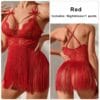 Women’s Sexy Red Lace Bodysuit