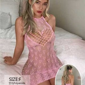 Sexy Hollow Out Net Night Dress